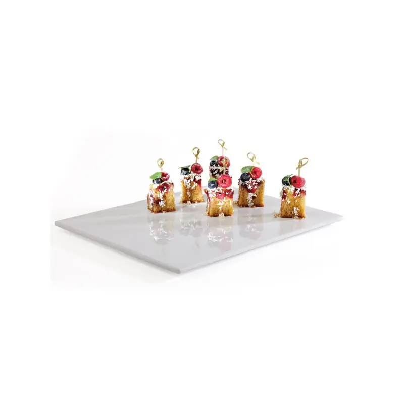 Abverkauf GN 1/1 Tablett ZERO - Melamin - weiß - 53 x 32,5 cm - H:1,5 cm