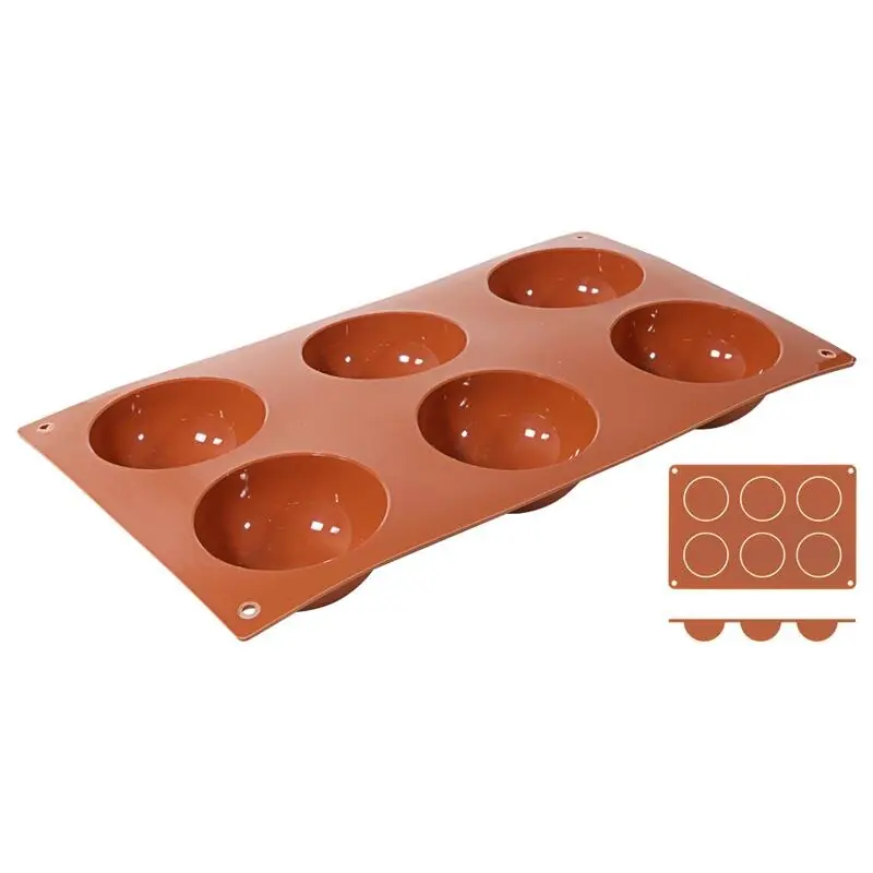 Geprüft Silikon-Backmatte Halbkugel Ø 7 cm