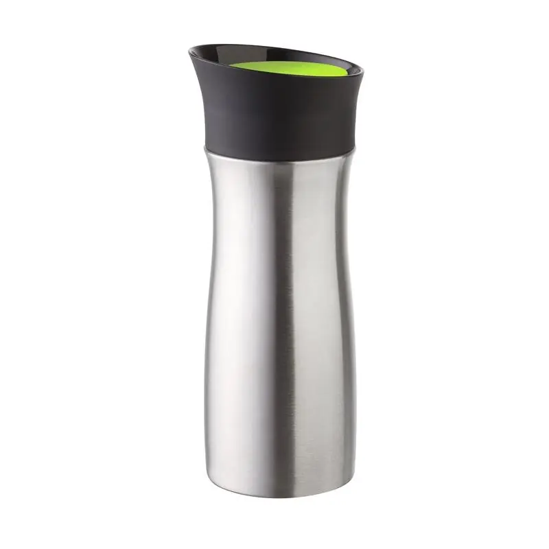 Direktkauf to-go-Kaffeebecher Click`n`Drink Kiwi, aus Edelstahl, Inhalt 0,3 Liter
