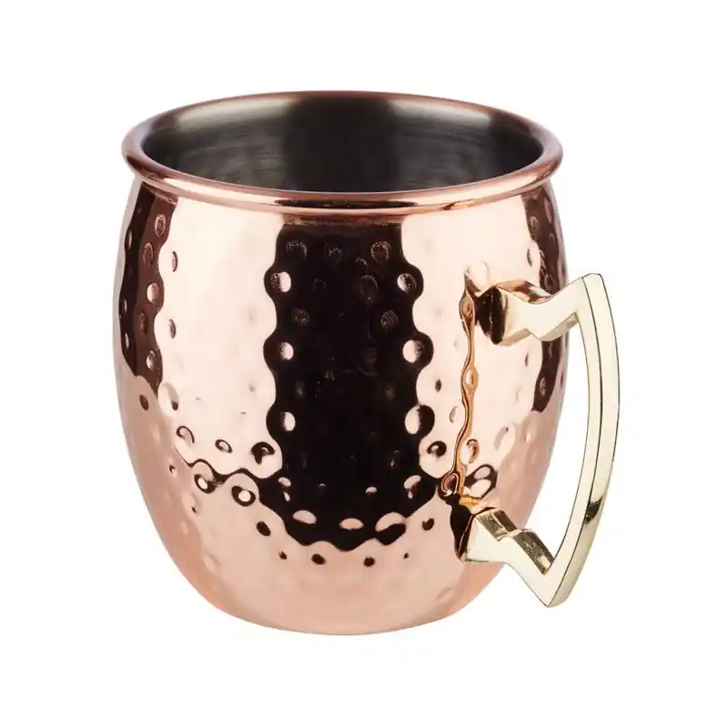 Moscow Mule Becher, Edelstahl, Kupfer-Look gehämmert, Inhalt 50 cl Must-Have