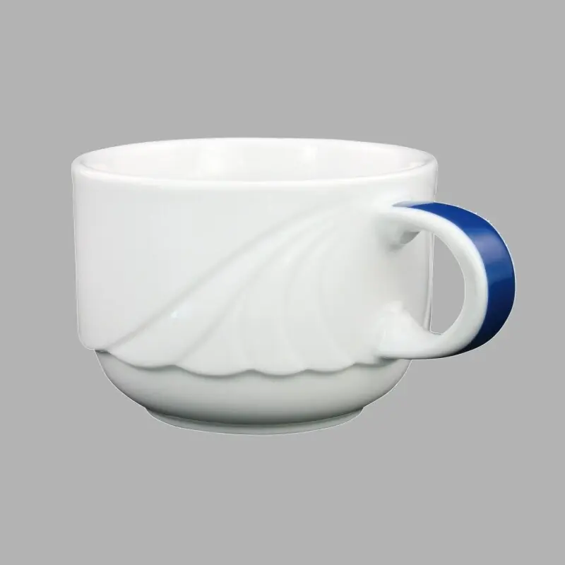 Bestpreis Eschenbach Ambiente Plus -Blau- Kaffee-Obertasse stapelbar, Inhalt: 18 cl