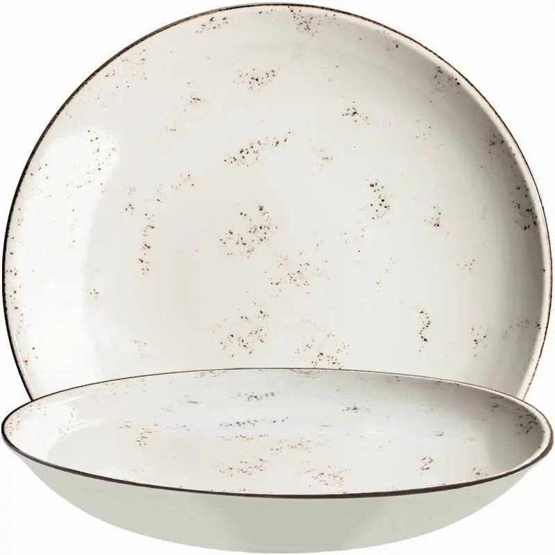 Begrenztes Angebot Bonna Porzellan, Grain Bloom Teller tief, Ø 28 cm, Inhalt: 170 cl