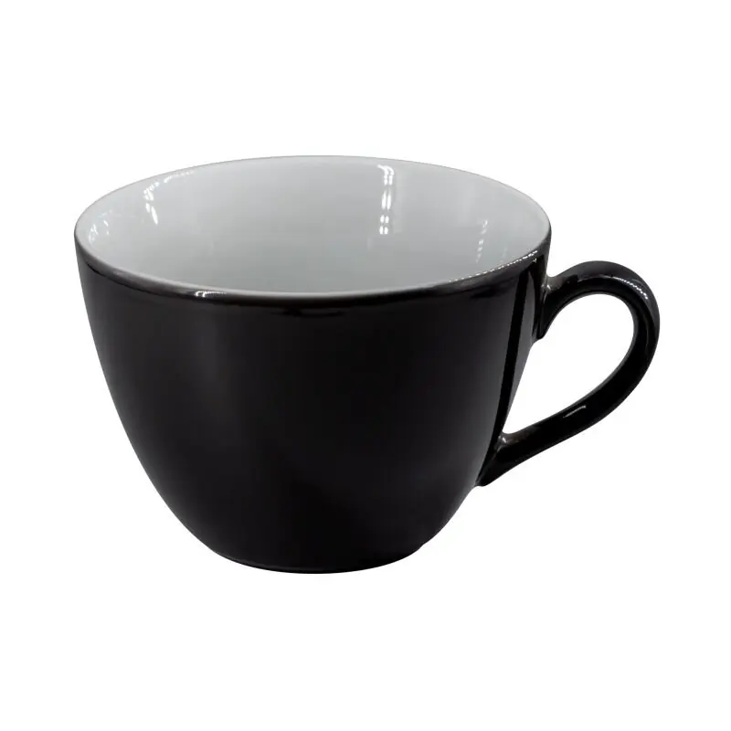 Eschenbach, Tassen-Kollektion Milchkaffeetasse, Inhalt: 45 cl, Farbe: schwarz Solange Der Vorrat Reicht