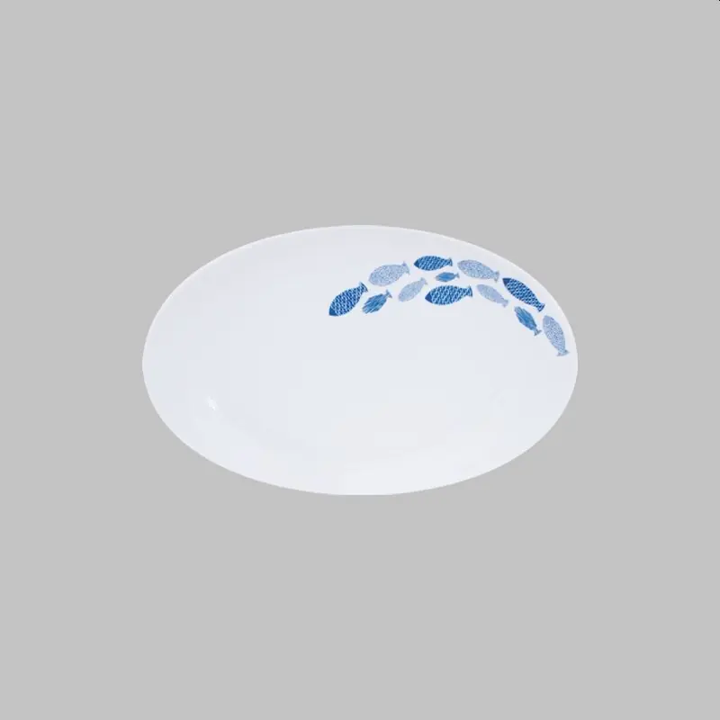Abverkauf Eschenbach Porzellan, Simply Coup Platte oval coup 32 cm, Dekor: Fische