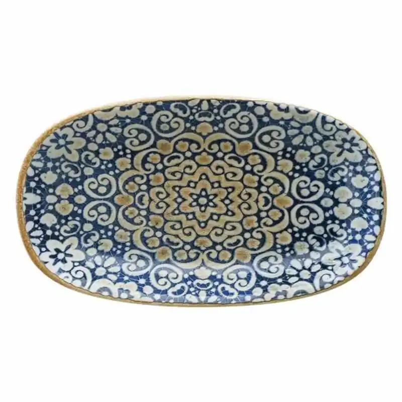 Finale Aktion Bonna Porzellan, Alhambra Gourmet Platte oval, 15 x 8,5 cm