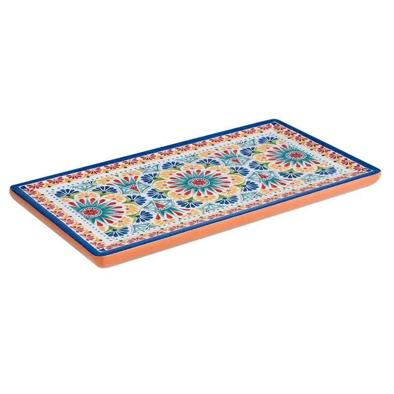 Neue Ware Melamin GN 1/3 Tablett ARABESQUE, Terracotta-Optik, 32,5 x 17,6 cm, H: 2 cm