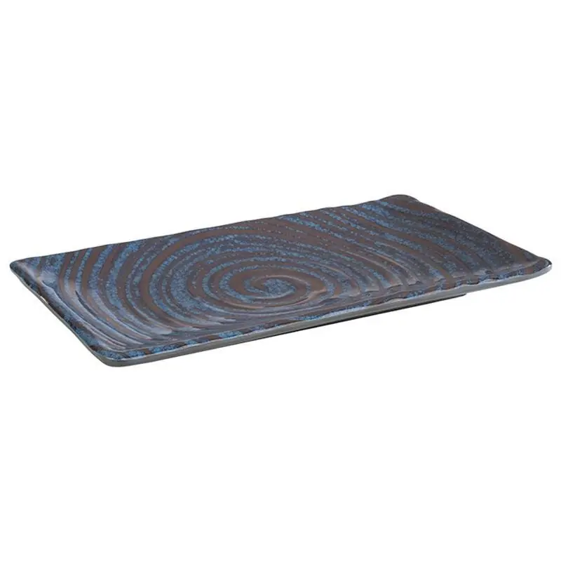 Melamin Tablett / Sushiboard LOOPS, Farbe: blau/grau, 23,5 x 13,5 cm, H: 1,5 cm Neue Kollektion