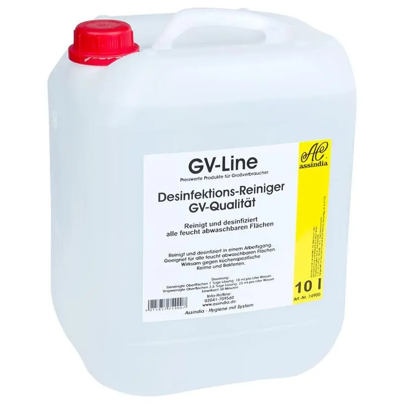 Neu Im Sortiment Desinfektionsreiniger GV-Line, 10 Liter Kanister