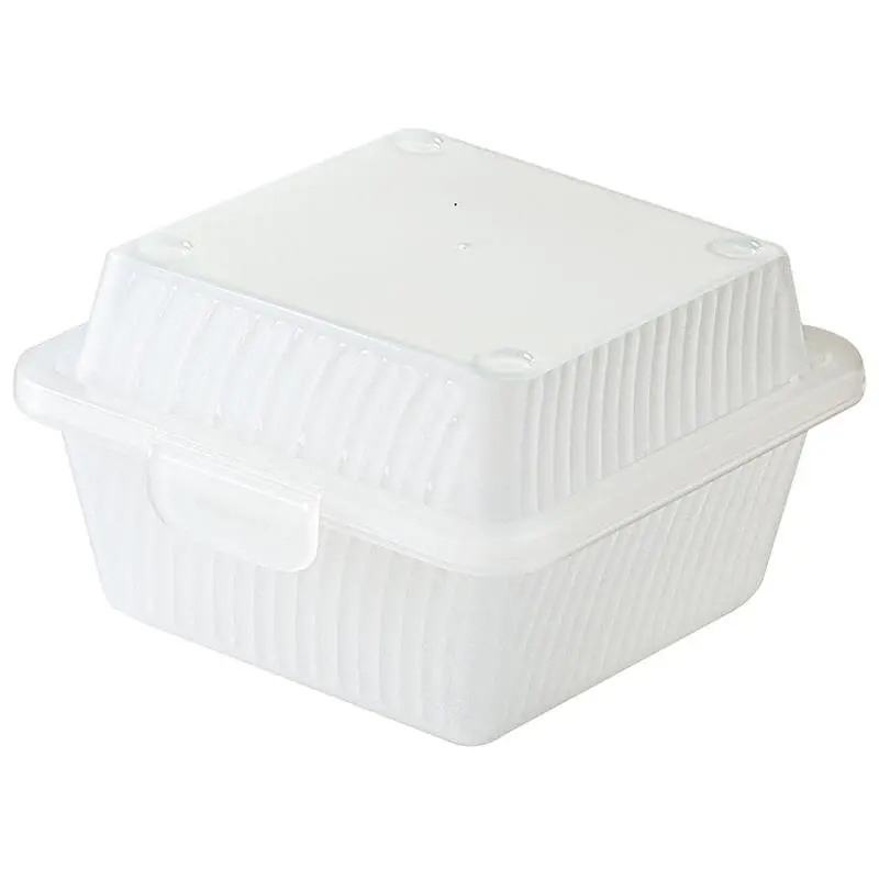 Eco-Takeouts Behälter, weiß für Hamburger 12 x 13 x 8 cm Zertifiziert