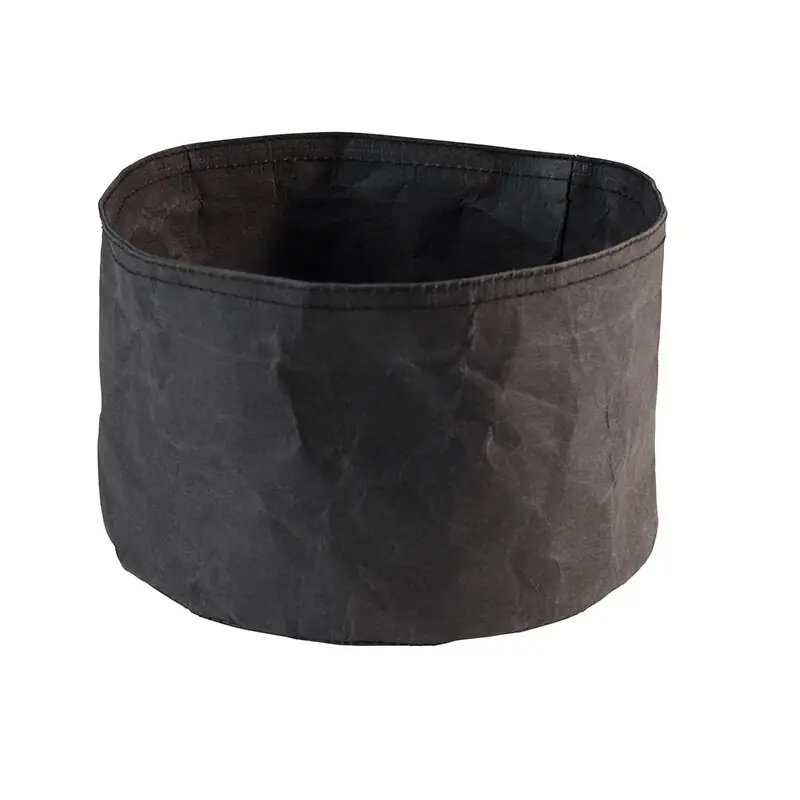 Must-Have Brottasche schwarz, Ø 20 cm, H: 13 cm, Naturfase/Kunstharz