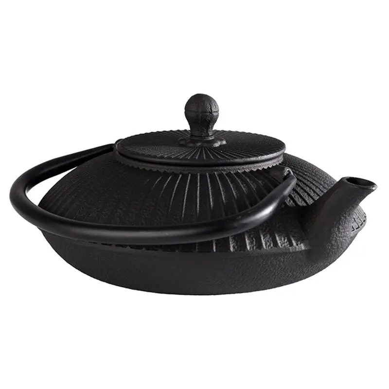 Markenprodukt Teekanne ASIA schwarz, Gusseisen, innen emailliert, 0,8 Liter