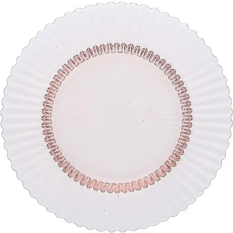 Archie Glasteller flach, Ø 21,5cm Pink Wochenendangebot