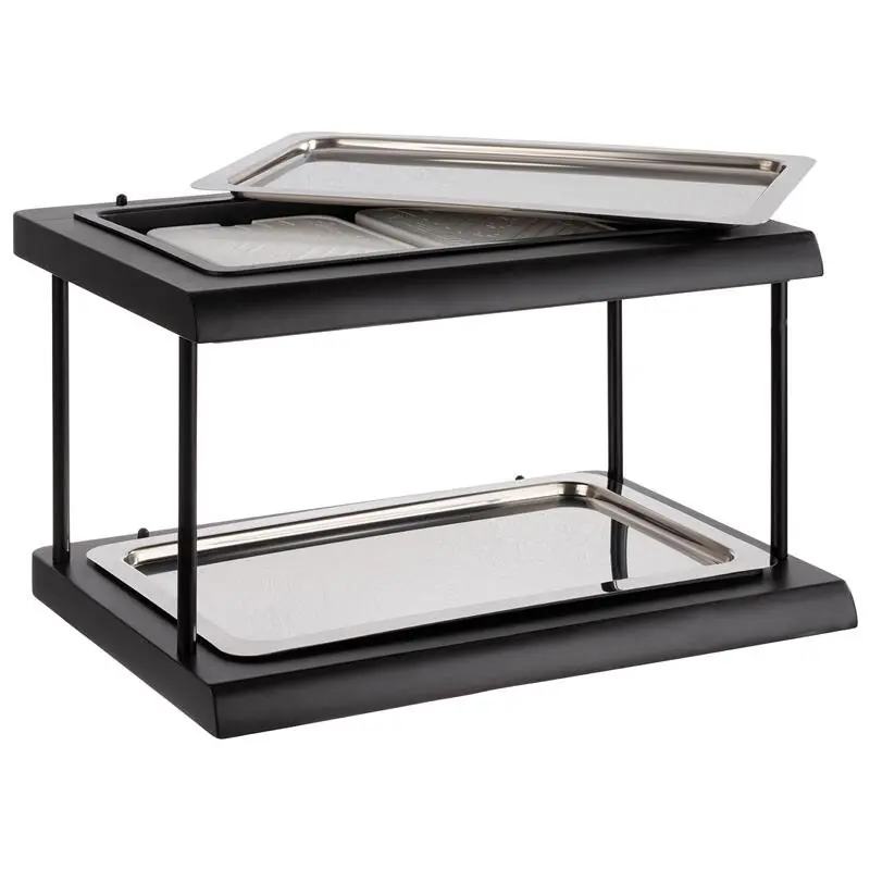 Buffetvitrine TOP FRESH GN 1/1, Doppeldecker, Buchenholz schwarz, 60 x 41 cm, H: 36 cm Jetzt Bestellen