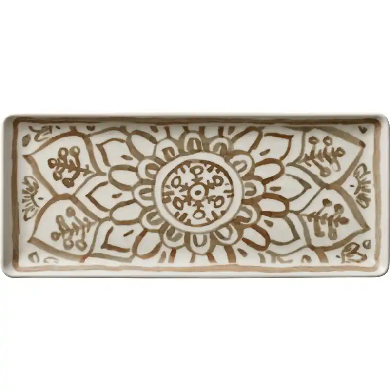 Bestseller SOULMATE Platte rechteckig sienna, 350 x 150 mm