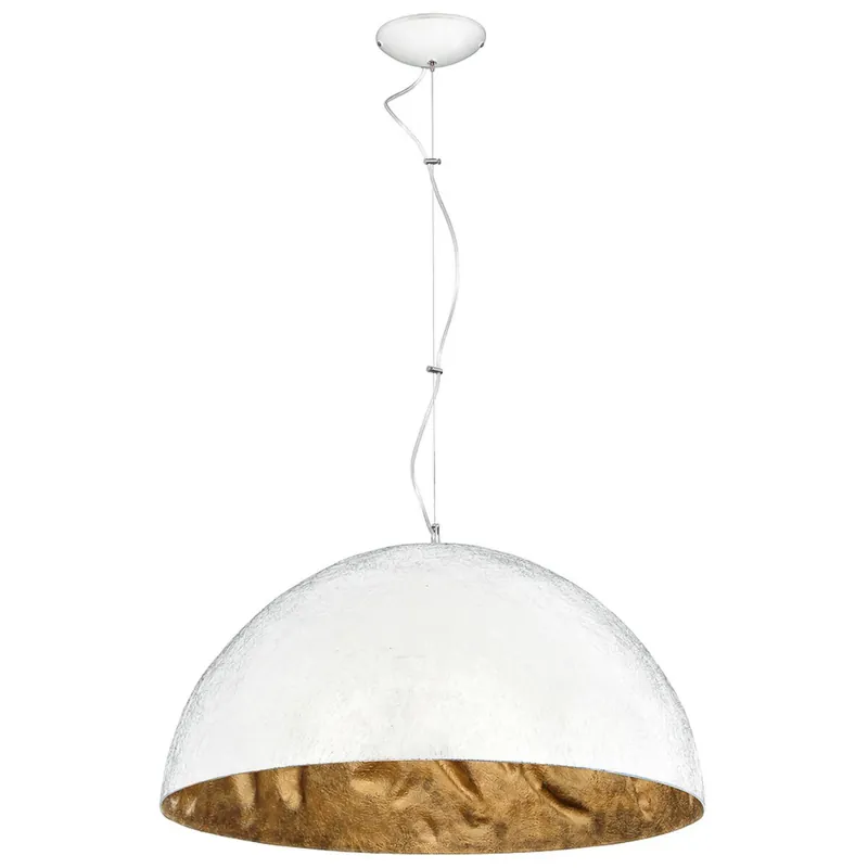 Edle Hängelampe SIMI Ø62cm Weiß Gold Esstisch Versand Am Gleichen Tag
