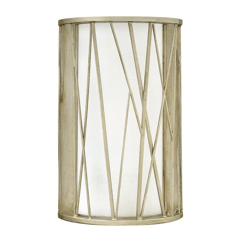 Neu Wandleuchte RYAN Blattsilber B:23cm Design Lampe