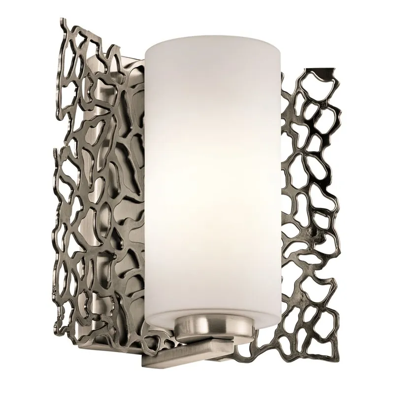 Versand Am Gleichen Tag Wandlampe RINA in Zinn Weiß B:19cm Modern Lampe