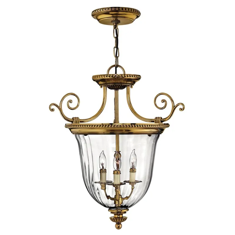 Pendelleuchte Esstisch aus Messing Glas opulent Angebot