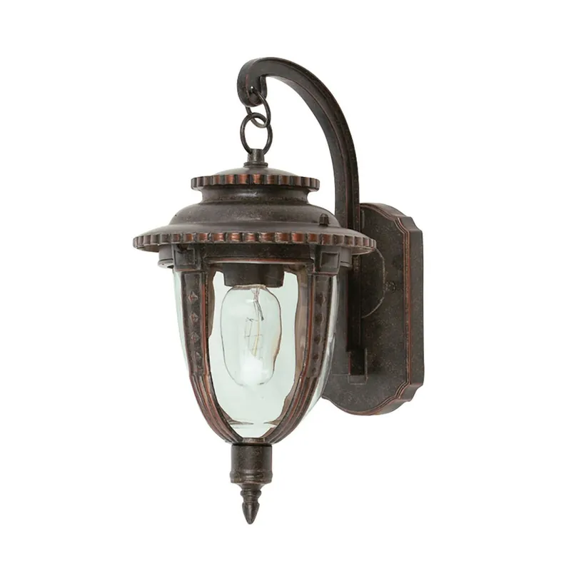 Massive Wandlampe außen Braun Rustikal IP44 E27 Preis Gesenkt