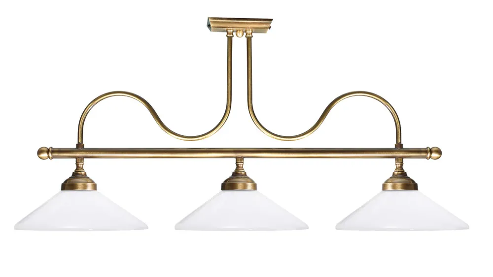 Premium Deckenlampe Jugendstil aus Echt-Messing Kracherpreis
