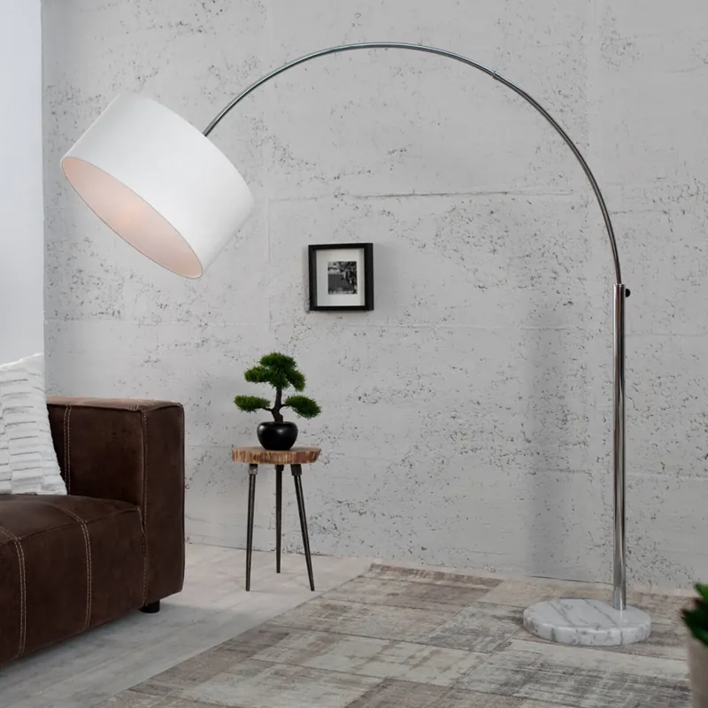 Stehlampe Weißer Schirm 170cm Lampe Wohnzimmer Begrenztes Angebot