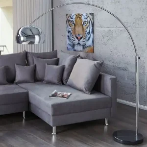 Aktuell Elegant Standleuchte Retro 170cm Chrom verstellbar