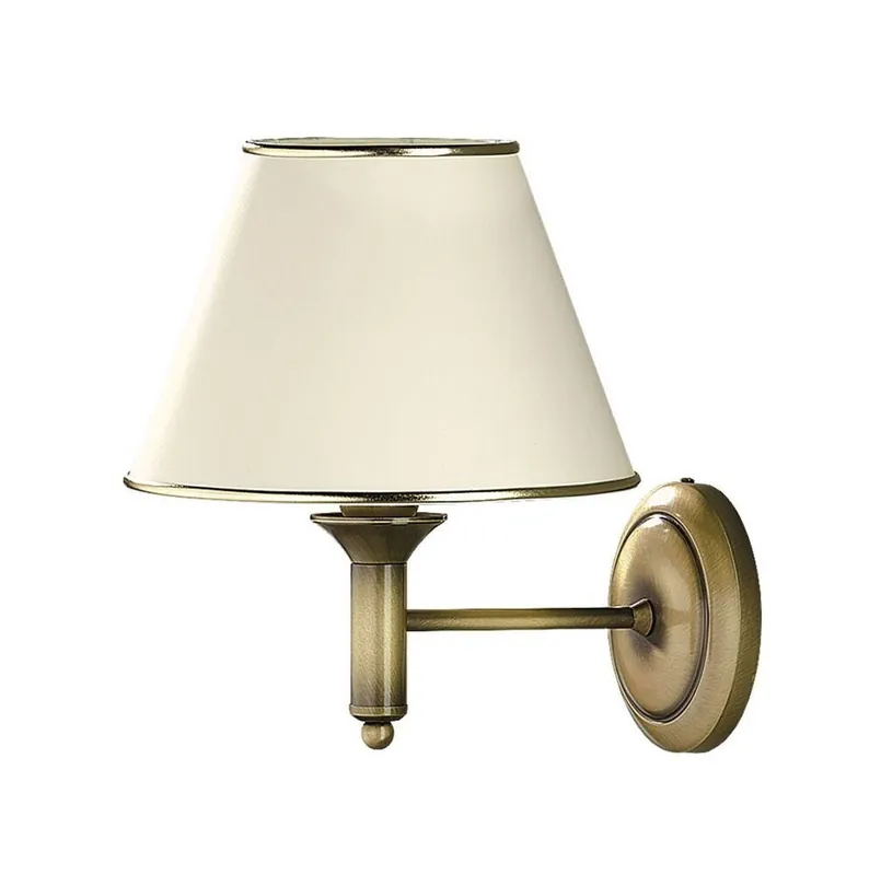 Preis Gesenkt Wandlampe in Messing antik Schirm Wohnzimmer E27