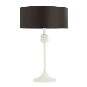 Angebot Tischleuchte Braun Weiß H:54cm DAGNO Nachttisch