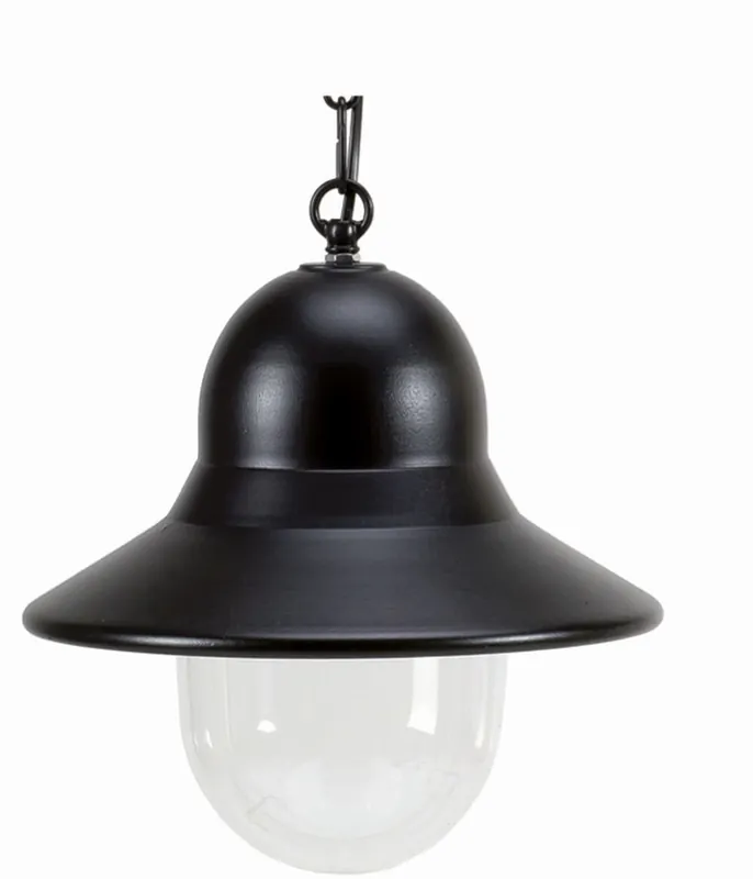 Außenlampe Rustikal Schwarz Ø27cm Aluminium elegant E27 Top-Preis