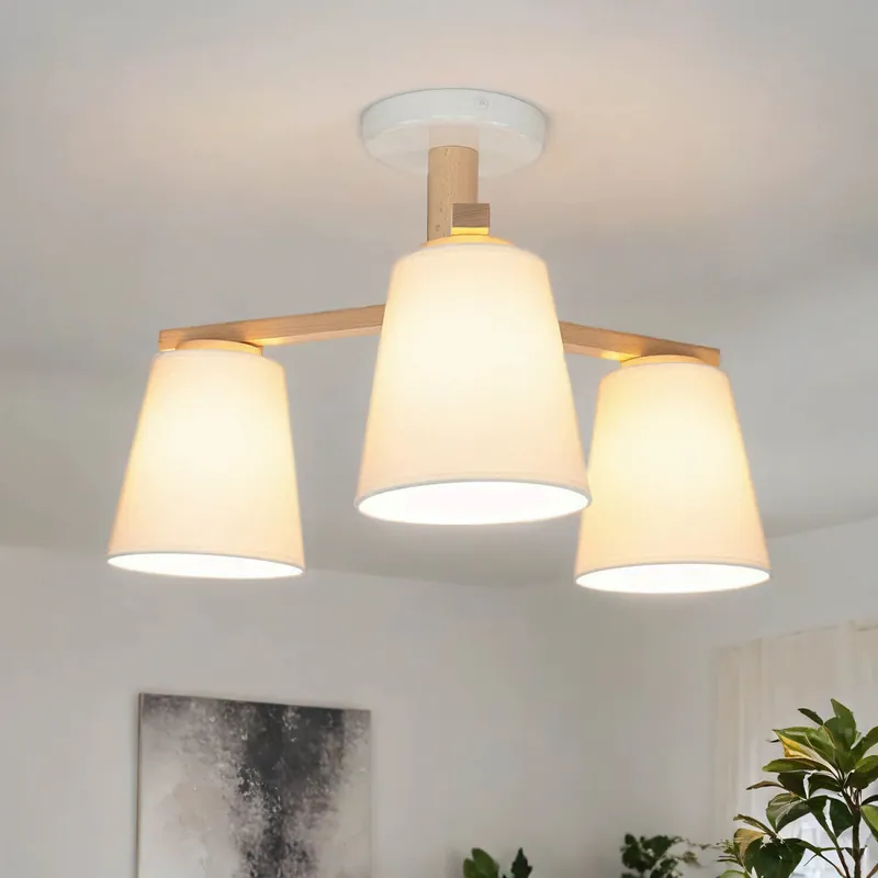 Deckenleuchte Esszimmer Holz Wohnzimmer Lampe Rabatt