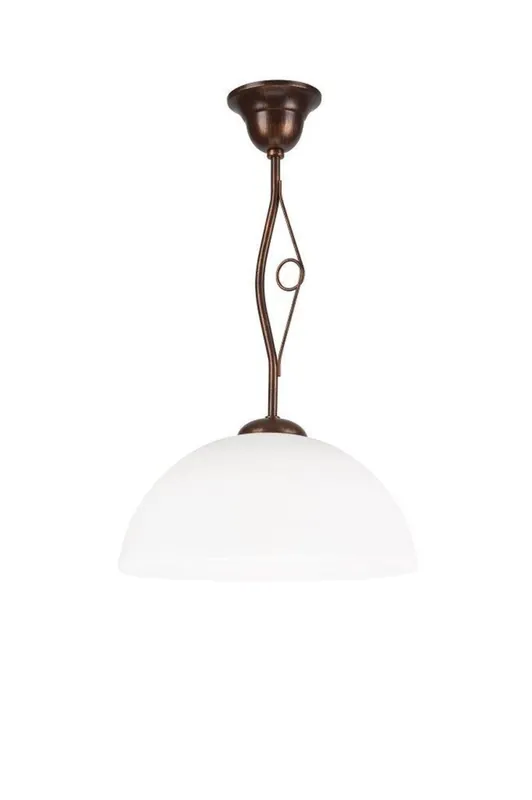 Markenware Deckenleuchte PRISCILLA Shabby Braun Metall Ø33cm