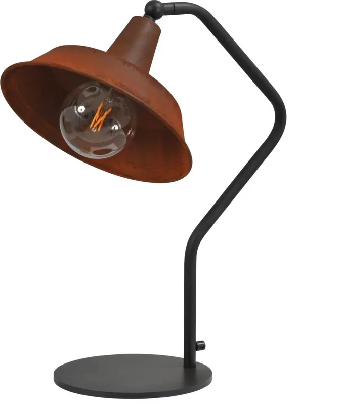 Markenware Loft Tischleuchte PRATO Braun rustikal H53cm