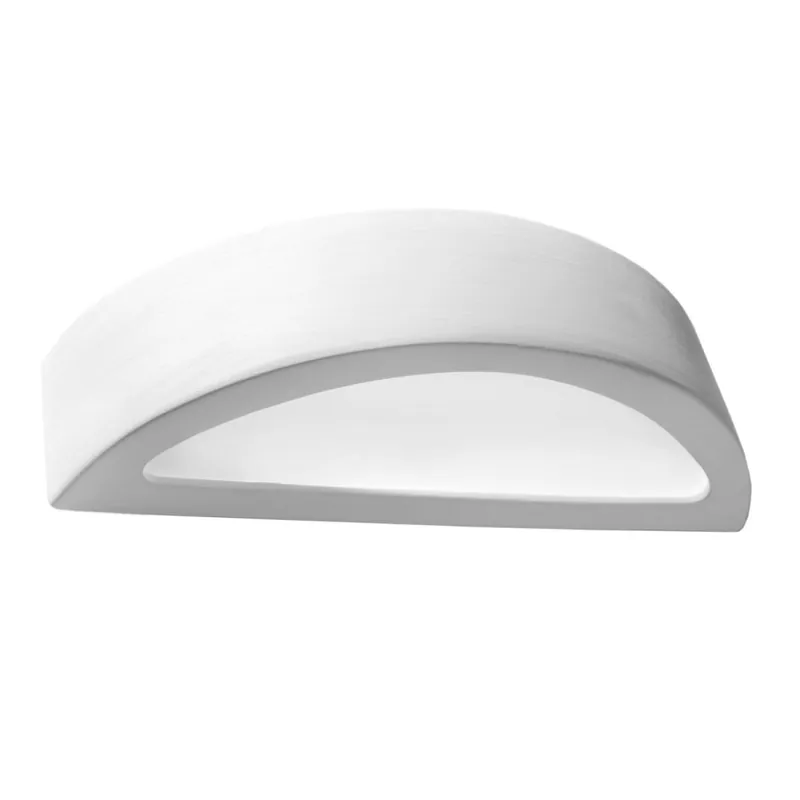 Neu Gipslampe Weiß Bemalbar elegantes Licht E27 ORION