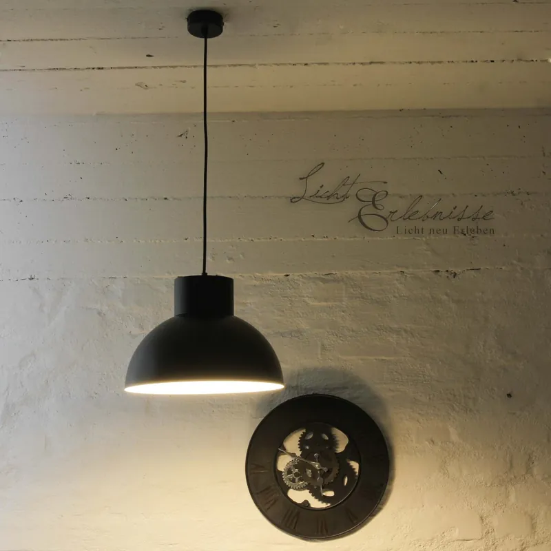 Billig Vintage Loftleuchte Hängeleuchte schwarz