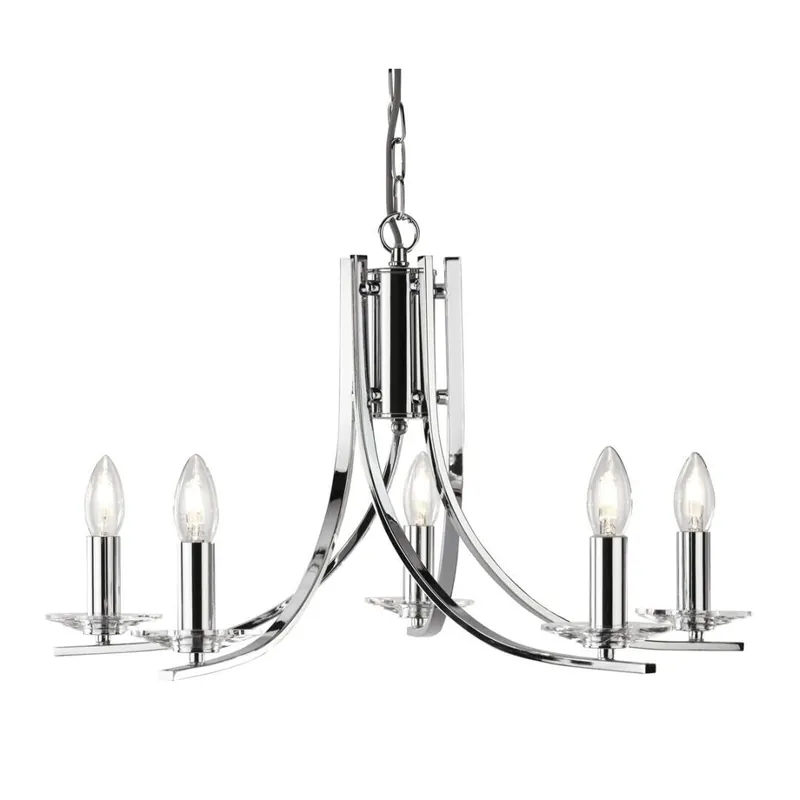 Moderne Hängeleuchte glänzend 5-flmg. Saisonangebot
