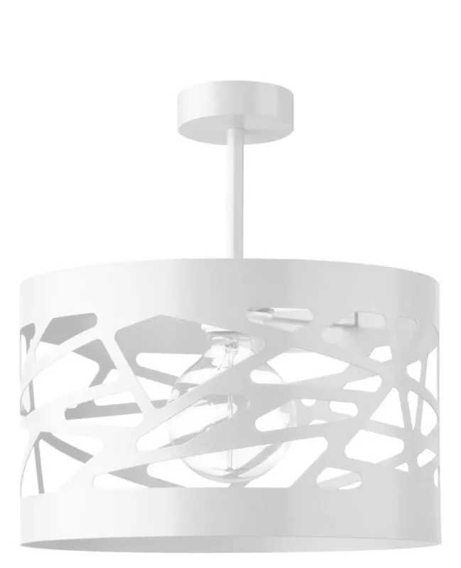 Weiße Deckenlampe Modern Metall Ferva Rabatt