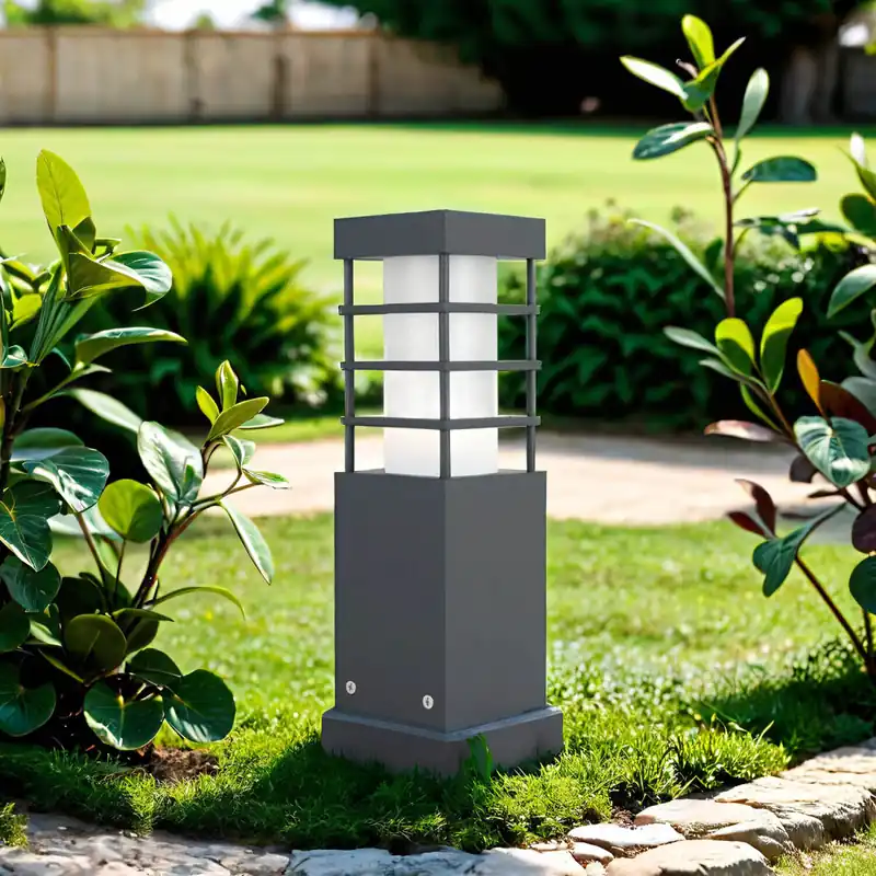Wegeleuchte Anthrazit 25cm eckig IP54 blendarm Neu Im Sortiment