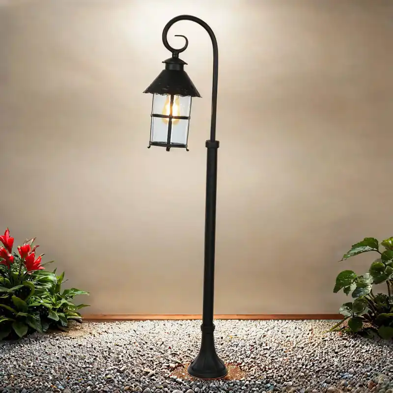 Super-Preis Rustikale Außenlampe Schwarz 116cm regenfest E27
