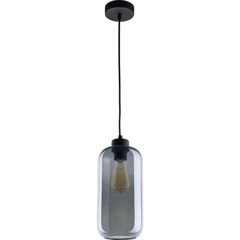 Hängelampe SOLAI in Graphit Glas Lampe Esstisch Expressversand