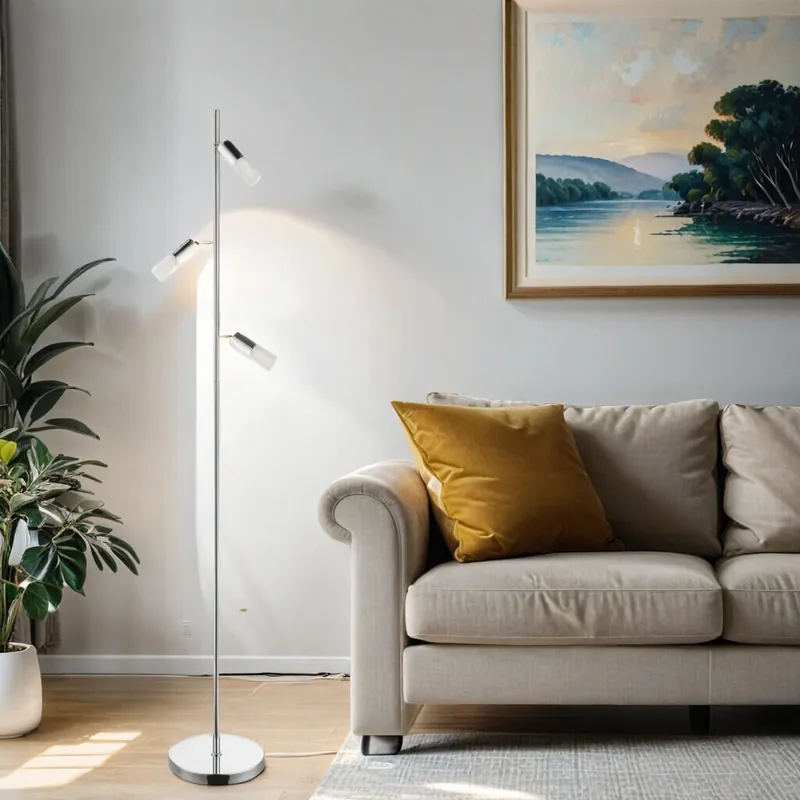 LED Stehlampe Wohnzimmer verstellbare Schirme Bestpreis