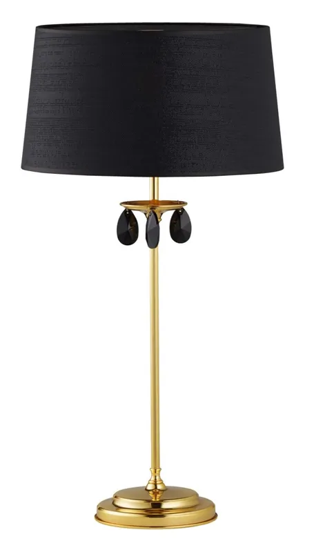 Schwarze Tischlampe Metall 65cm hoch E27 Klassisch Direktkauf