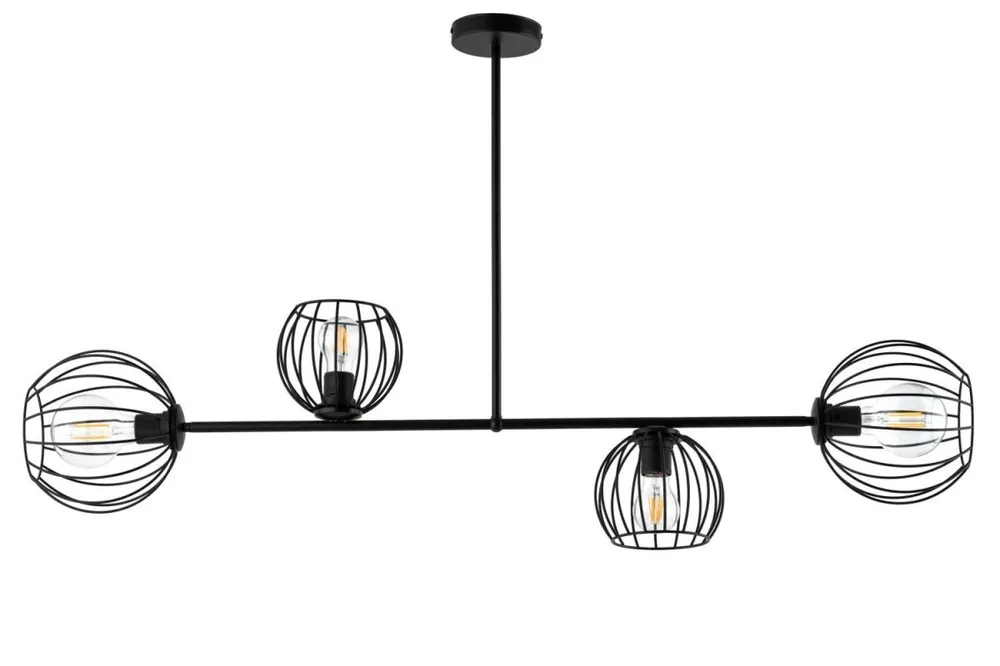 Deckenleuchte Schwarz E27 Metall Retro Design Knallerangebot