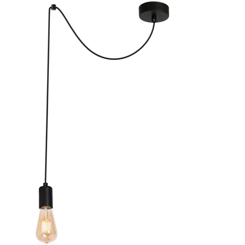Top-Angebot Flexible Pendelleuchte Schwarz E27 max. 2,5 m SPINDEL