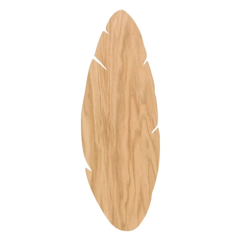 Wandleuchte Holz Deko 51 cm Blatt indirektes Licht Boho Kracherpreis