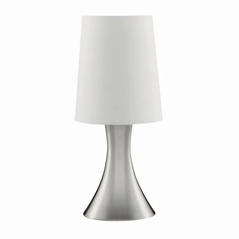 Geprüft Dimmbare Touch Tischleuchte Touchdimmer Modern Silber farben