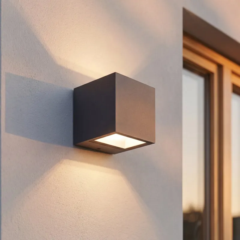 Außenwandleuchte LED Anthrazit Alu IP54 4000K B:8,8 cm Neue Ware