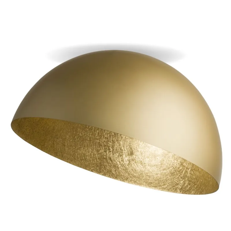 Goldene Deckenleuchte Metall Loft Stil E27 rund Ø70 cm Begrenztes Angebot