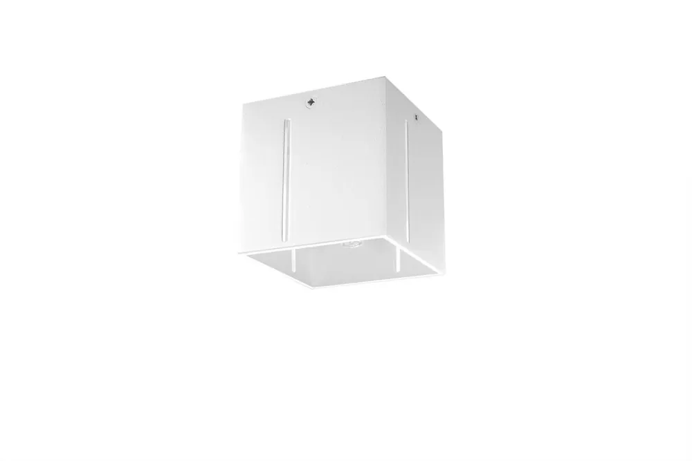 Neu Deckenleuchte Weiß klein B:10cm eckig Modern FUFIA