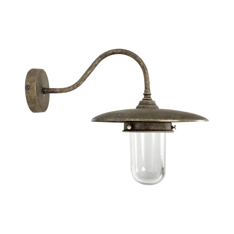 Außenwandleuchte in Bronze Antik matt IP44 E27 Messing Nur Für Kurze Zeit