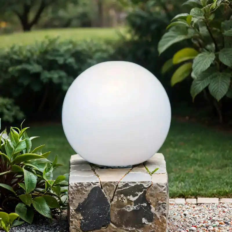 Versand Am Gleichen Tag LED Kugelleuchte Garten Solar Dimmer Farbwechsler Ø 30 cm